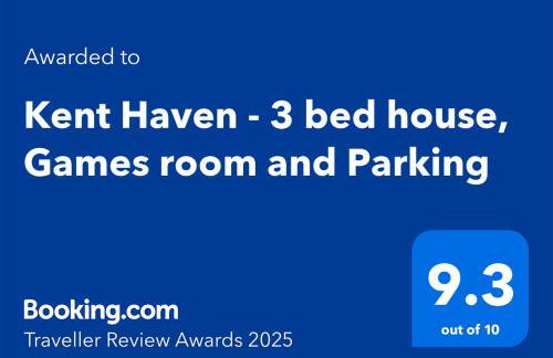 Kent Haven - 3 bed house, Games room and Parking - Foto 2