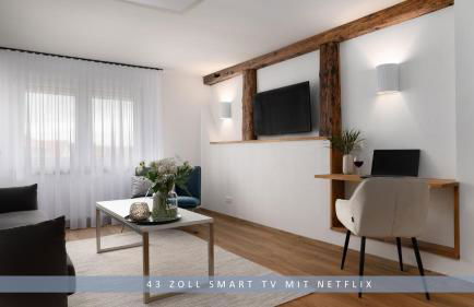 Apartment Leinetal - bester Schlafkomfort in hochwertiger Hotelbettwäsche, 3 Zimmer - große Küche, Duschbad & Parkplatz - Photo 15