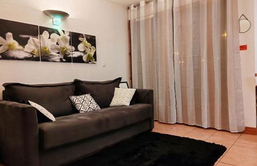 Joli appart 4 personnes au pied des pistes balcon - Foto 8