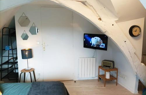 Studio cosy Piscine Rocherfort en Terre Centre - Foto 9