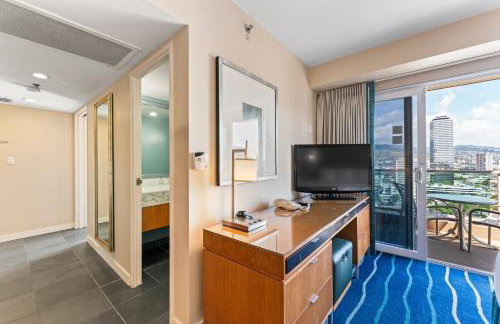 Ala Moana Hotel 1 bedroom sleeps 4 with King bed - Foto 11