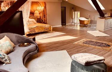 Ferienwohnung Honeymoon Deluxe Wellness mit Sauna auf Schloss Falkenhorst - Foto 6