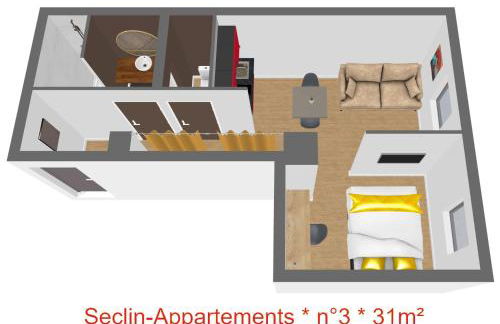 Appart'hôtel - Seclin-Appartements - Foto 59