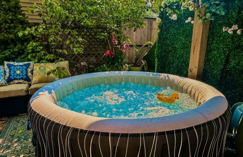 Art Downtown Fulton Market Entire 3 bedroom Home Sleep10 Private Garage Roof EV Tesla - Foto 41