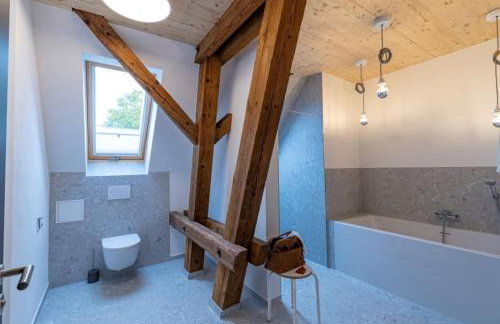 Landurlaub mit neugierigen Blicken in den Pferdestall, eingezäuntem Garten, Kamin und Sauna - Foto 9