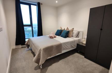 Penthouse-Like Apartment with City & Waterfront Views in Old Trafford with 500Mbps Internet and Netflix - Foto 1