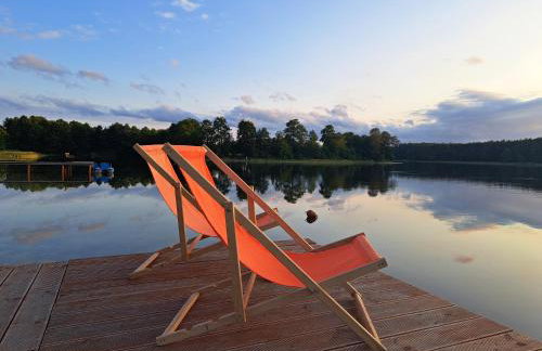 Domki przy jeziorze z prywatną plażą w Borach Tucholskich Pensjonat Alicja wczasy z dziećmi nowe luksusowe domki na skraju jeziora i lasu - Foto 9