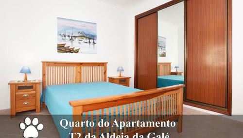 Os Apartamentos A Ramos na Praia da Galé Estão inserido em Condomínio com PISCINA, Fica apenas a 350 Metros da Praia da Galé - Apartamentos com Ar Condicionado tanto nos Quartos como na Sala, Smart TV com Prime Vídeo e Cozinha Completa - Foto 4