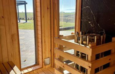 Stodoła Na Kresach - widokowy domek drewniany, całoroczny JACUZZI & SAUNA - Foto 7