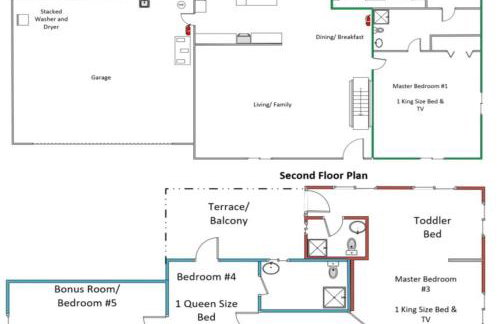 5 BR House 4 Minutes from the Beach - Foto 4