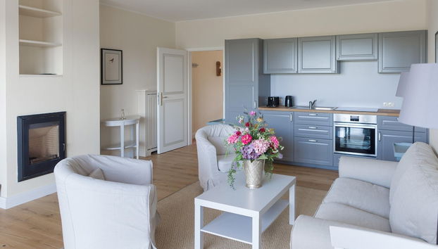 Ferienwohnung mit Kamin im Gut Ulrichshusen - Foto 4, Cocina privada