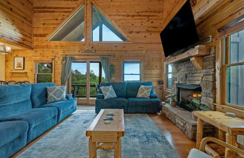 4BR Cabin with Ski Resort, Mtn Views & Hot Tub - Foto 24