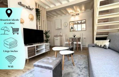Cosy Duplex séjour duo ou petite famille Situation centrale - proche plage & commerces - Wifi et linge inclus - Photo 15