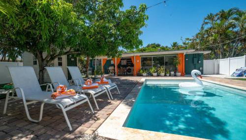 3-Bedroom Tropical Villa with Heated Pool in Fort Lauderdale - Foto 4, sunbed