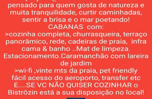 Cabanas Caraúbas - frente para o mar, ar & Tv - Foto 54