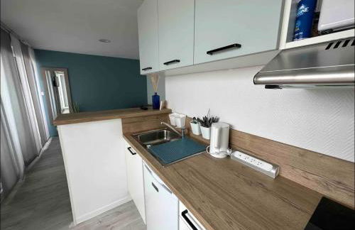 Studio 61, vue mer, wifi, parking privé - Foto 12