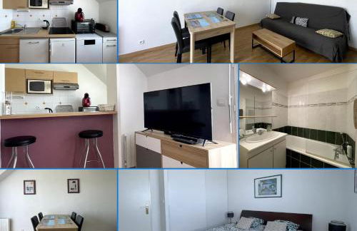 L'air marin Apt avec belle terrasse vue dégagée séjour lumineux 10 mn à pied mer et centre Port en Bessin, tous commerces et restaurants, proche Bayeux et Omaha Beach - Photo 2