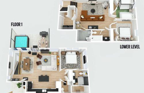 3 Homes, 3 Hot Tubs, 10BR, 10 Bath, Near Ark! - Foto 7