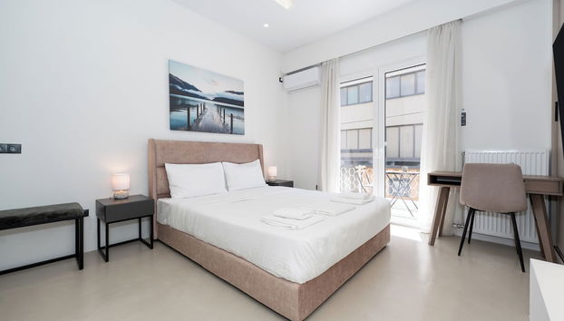 Minimal Studio with Balcony in Central Athens - Foto 3, Habitación