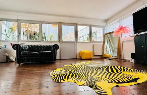 Loft atypique 130 m2 Clim patio couvert et terrasse pkg gratuit tram à 5mn à pied un accès direct au centre-ville - Foto 22