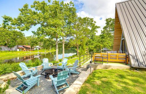 A-Frame Cabin with Deck Near Cedar Creek Lake - Foto 26