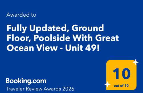 Fully Updated, Ground Floor, Poolside With Great Ocean View - Unit 49! - Foto 28