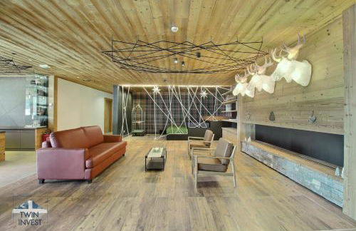 ARC 1600, LE RIDGE, Appartement 10 personnes Duplex Vue Montagne - ski aux pieds - Sauna, Hammam, Piscine, Salle de salle de sport-fitness - Foto 53