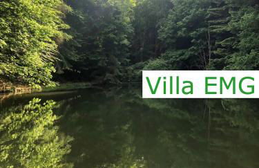 Villa EMG Ferienhaus in Alleinlage mit Privatsee Jacuzzi und Sauna für bis zu 22 Personen bei Osnabrück - Foto 79