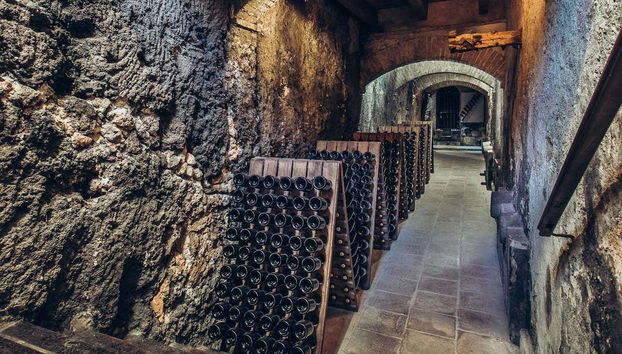 Adega subterrânea da adega Pago de Tharsys