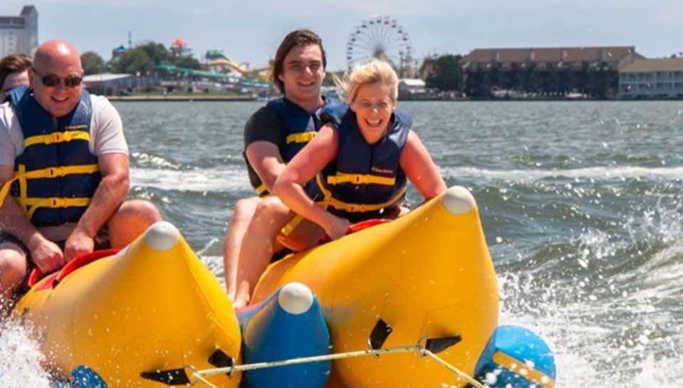 Balade en banana boat à Ocean City