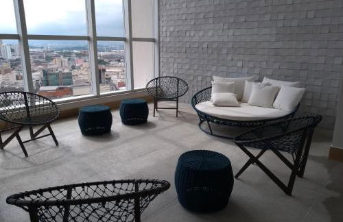 Flat Aconchego, próximo ao centro de Osasco, ar condicionado, academia, piscina, wifi e varanda - Foto 10