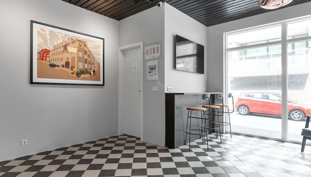 Zona de estar del vestíbulo