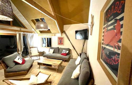 Maison Maillots et Bigorneaux, 15 pers, jacuzzi, 40m de la mer - Foto 48