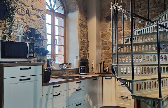 HexenburgbeiDresden Maisonette über 2 Etagen mit 4 Schlafzimmern, Kamin, Terrasse und Faßsauna, Nähe Sächsische Schweiz - Foto 9