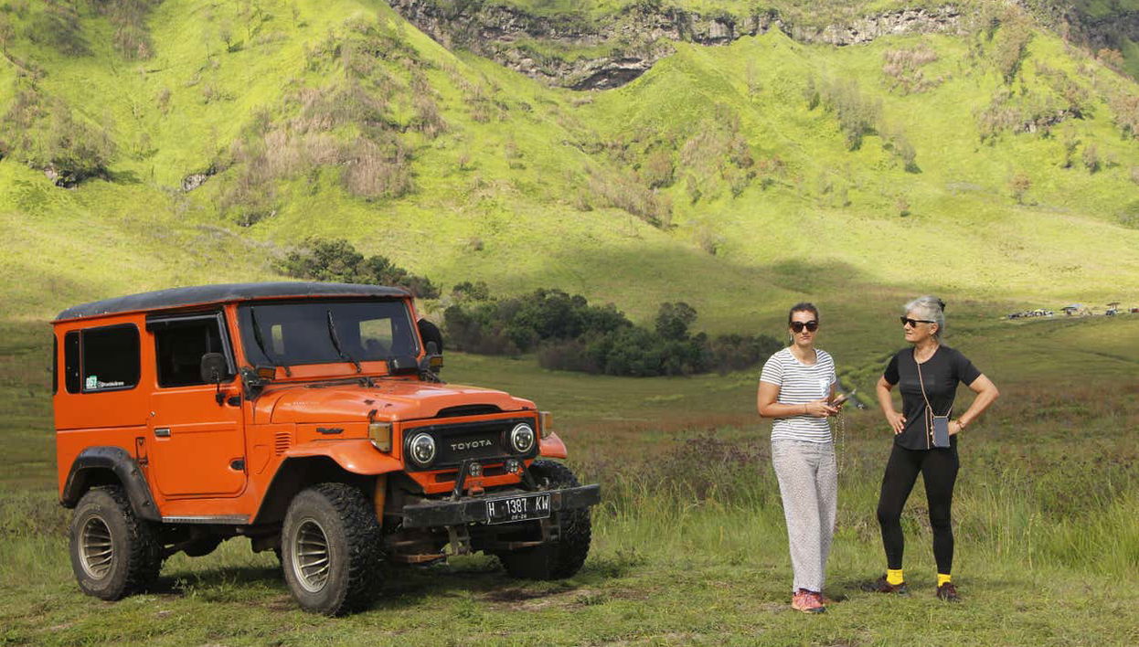In jeep al monte Bromo