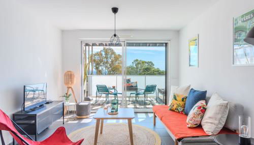 Appartement Vue Mer 50m plage des Salins Piscine 2 parkings Terrasse - Foto 3