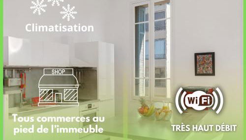 Grand T2 Hausmannien face à la Gare Hyères - THD Fibre - Park Proche - Clim - Foto 5