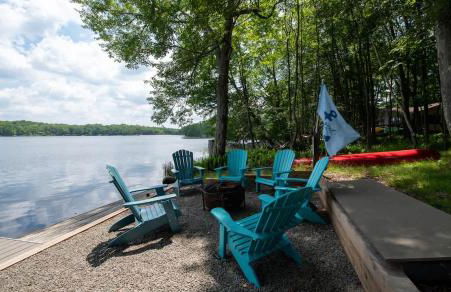 Lakefront Hot Tub Canoes Game Room Wood FP - Foto 79