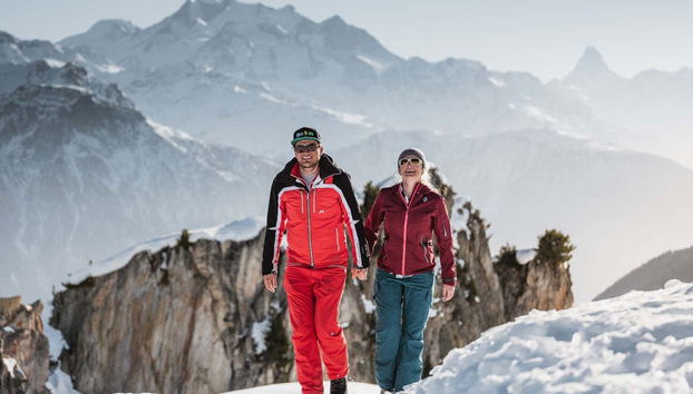 Caminando por la nieve