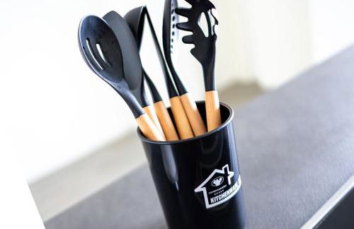 Design Apartment zentral für 6 in Andernach: Ausblick, WiFi, Küche - Foto 17