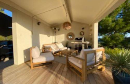 VillaCadière Vue Mer et Vignes Piscine à débordement - Foto 26