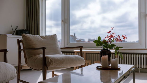 Charming art Deco Apartment With Harbor Views in Blankenberge - Foto 5, Habitación