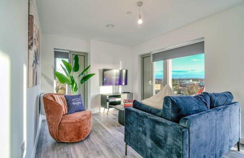 2-BR Near Salford Royal - City & Town Centre View - 1 Minute to Train & Tram Station - Sleeps 6 - Foto 72