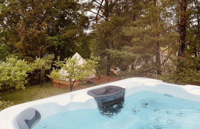 B&B Glamping Tent Sleeps 2 - Spa, Sauna, Wifi - Foto 12