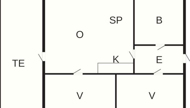 6 Person Holiday Home in Hasle - Foto 3, Plano