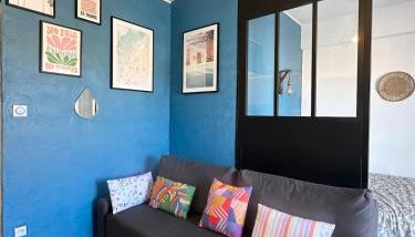 Grand Studio avec Balcon au pied de la Plage Clim Wifi - Foto 5