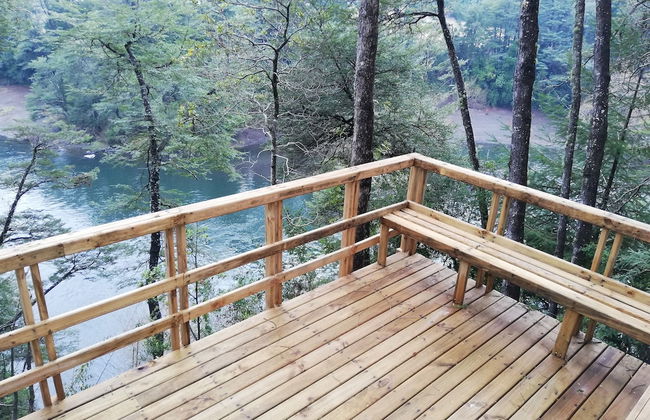 Wonderful Rustic Cabin 2, With Native Logs, on the Banks of the Trancura River - Foto 35