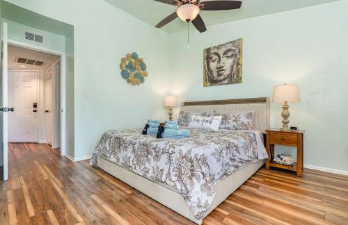 Serene Zen King Bed Condo - Half Mile from Beach - Foto 9