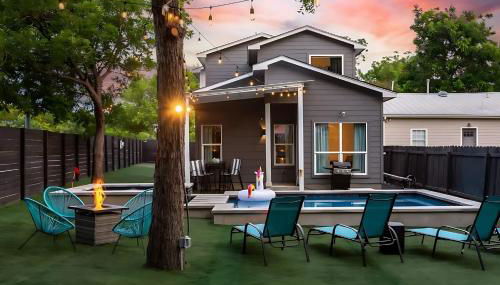 Downtown Austin Oasis w Pool & Hot Tub - Sleeps 18 - Foto 5, Garden, sunbed