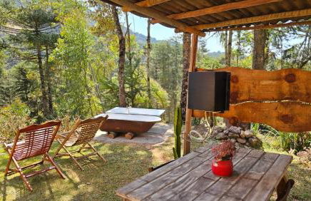 Chalé LuNê Vista para a Montanha , Banheira Imersão Externa e Lareira - Foto 23